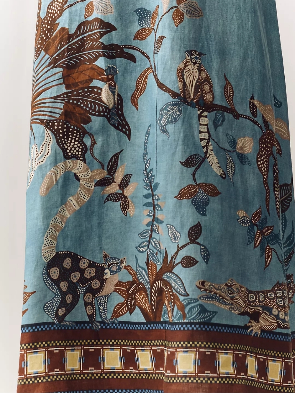 ALEMAIS Georgie Puff Sleeve Linen Midi Dress - Picture 4 of 14